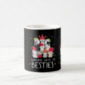 Kerstmis met kerstbomen Kawaii Cat Best Koffiemok (Center)