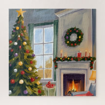 Kerstmis met Kerstbomen | Kerstboom Haard Merry