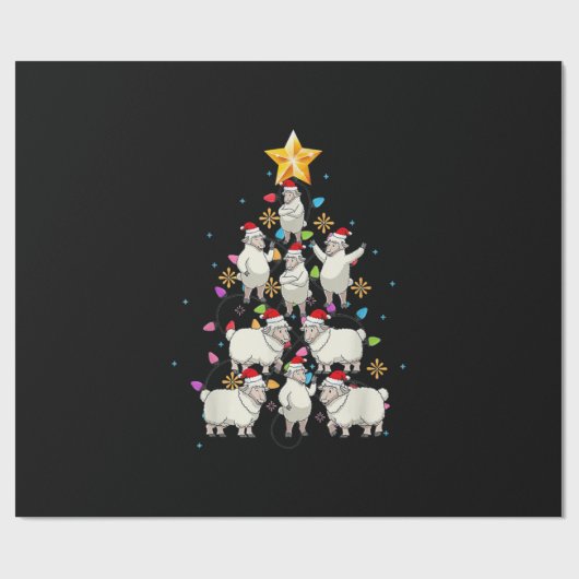 Kerstmis met kerstbomen met kerstbomen met een sch cadeaupapier (Vlak)