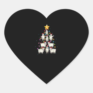 Kerstmis met kerstbomen met kerstbomen met een sch hart sticker