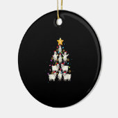 Kerstmis met kerstbomen met kerstbomen met een sch keramisch ornament (Links)