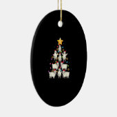 Kerstmis met kerstbomen met kerstbomen met een sch keramisch ornament (Rechts)