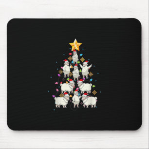 Kerstmis met kerstbomen met kerstbomen met een sch muismat