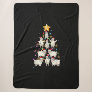 Kerstmis met kerstbomen met kerstbomen met een sch sherpa deken