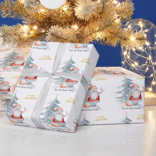 Kerstmis met kerstboom cadeaupapier (Feestdagen)