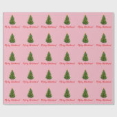 Kerstmis met Kerstboom inpakpapier (Vlak)