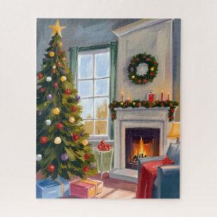 Kerstmis met Kerstboom   Kabouter Kerstman Legpuzzel