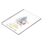 Kerstmis met kerstboom notitieboek (Linkerzijde)