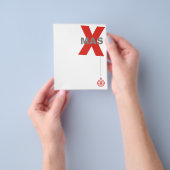 Kerstmis met Kerstboomornament + jouw idee Flyer (Hand)