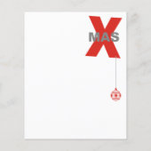 Kerstmis met Kerstboomornament + jouw idee Flyer (Achterkant)