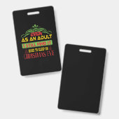Kerstmis met kerstcadeau badge (Voor- en achterkant)