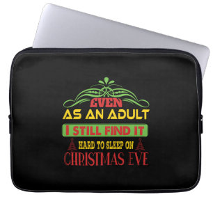 Kerstmis met kerstcadeau laptop sleeve