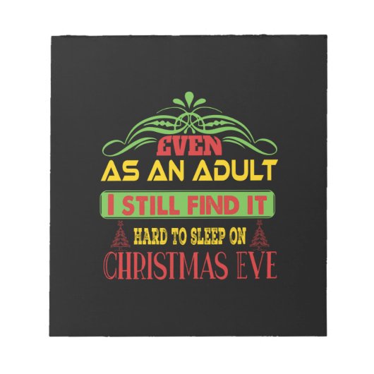 Kerstmis met kerstcadeau notitieblok (Voorkant)