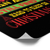 Kerstmis met kerstcadeau poster (Hoek)