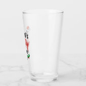 Kerstmis met kerstcadeau van Santa's Jolly Juice Glas (Links)