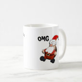 Kerstmis met kerstcadeaus koffiemok (Voorkant rechts)