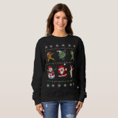 Kerstmis met kerstcadeaus voor kerstkerstkerstkers trui (Voorkant volledig)