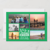 Kerstmis met kerstcadeautje voor groene feestdagen feestdagenkaart (Voorkant)