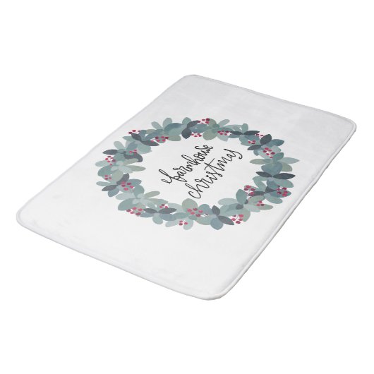 Kerstmis met kerstfeest badmat (Gekanteld)