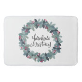 Kerstmis met kerstfeest badmat (Voorkant)
