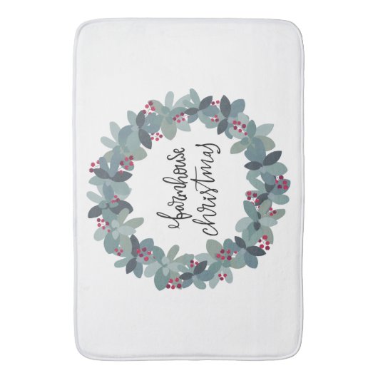 Kerstmis met kerstfeest badmat (Voorkant Verticaal)