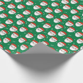 Kerstmis met kerstfeestdagen cadeaupapier (Hoek)