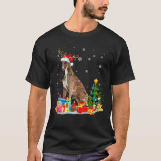 Kerstmis met kerstgordelroos Reindester Santa Gre T-shirt