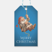 Kerstmis met kerstkerstkerstmis cadeaulabel (Voorkant)