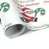 Kerstmis met kerstkerstmis met snoepsuikerriet cadeaupapier (Rol Hoek)