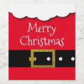 Kerstmis met kerstkerstmis wijn etiket (Enkel label)