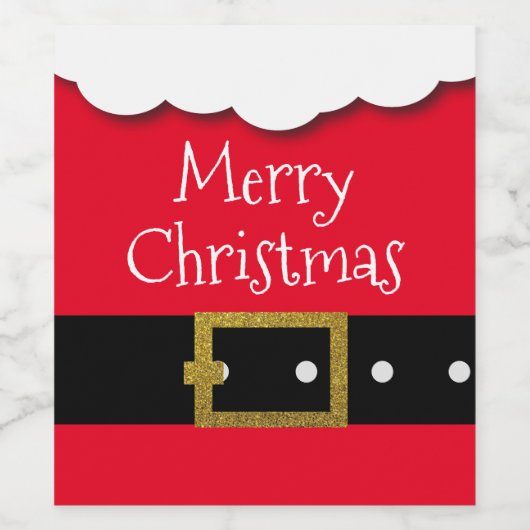 Kerstmis met kerstkerstmis wijn etiket (Enkel label)