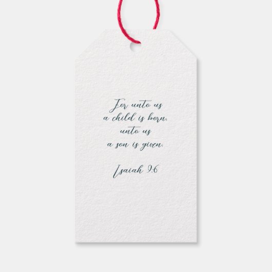 Kerstmis met Kerstkrans Cadeaulabel (Achterkant)