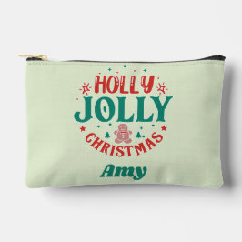 Kerstmis met Kerstkrans Cute Gebruinebroodman Retr Etui