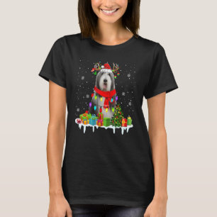 Kerstmis met kerstlampjes met kerstmis met kerstmi t-shirt