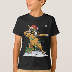 Kerstmis met kerstlampjes met kerstmis t-shirt