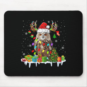 Kerstmis met kerstlampjes Reindekerstman Muismat