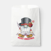 Kerstmis met kerstman bedankzakje (Voorkant)