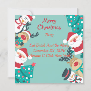 Kerstmis met kerstman kaart