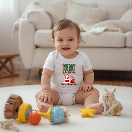 Kerstmis met Kerstman - Persoonlijke Baby Body Romper