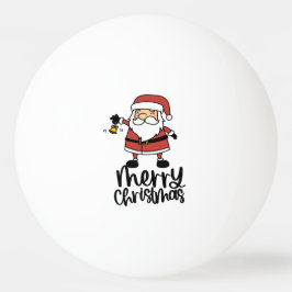 Kerstmis met kerstman pingpongbal