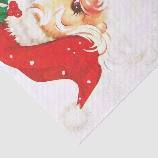 Kerstmis met kerstman tissuepapier (Detail)