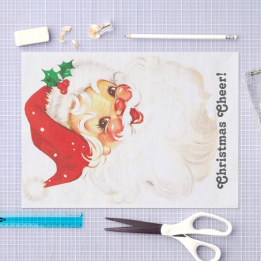 Kerstmis met  kerstman tissuepapier (Craft)