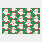 Kerstmis met kerstmis 3-coördinaten inpakpapier vel (Voorkant)