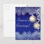 Kerstmis met kerstmis als groet van het seizoen briefkaart (Voorkant / Achterkant)