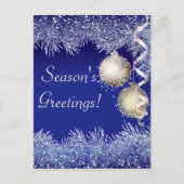 Kerstmis met kerstmis als groet van het seizoen briefkaart (Voorkant)