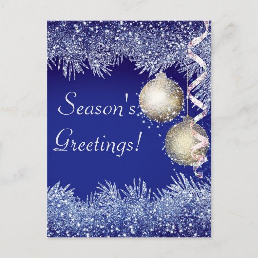 Kerstmis met kerstmis als groet van het seizoen briefkaart (Voorkant)