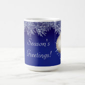 Kerstmis met kerstmis als groet van het seizoen koffiemok (Center)