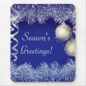 Kerstmis met kerstmis als groet van het seizoen muismat (Voorkant)