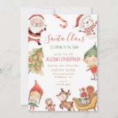 Kerstmis met kerstmis: Birthday  Kaart (Voorkant)