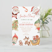 Kerstmis met kerstmis: Birthday  Kaart (Staand voorkant)